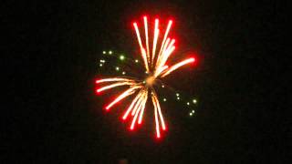 4 Inch Red Palm With Green Ring BDS4045 Display Fireworks Shell