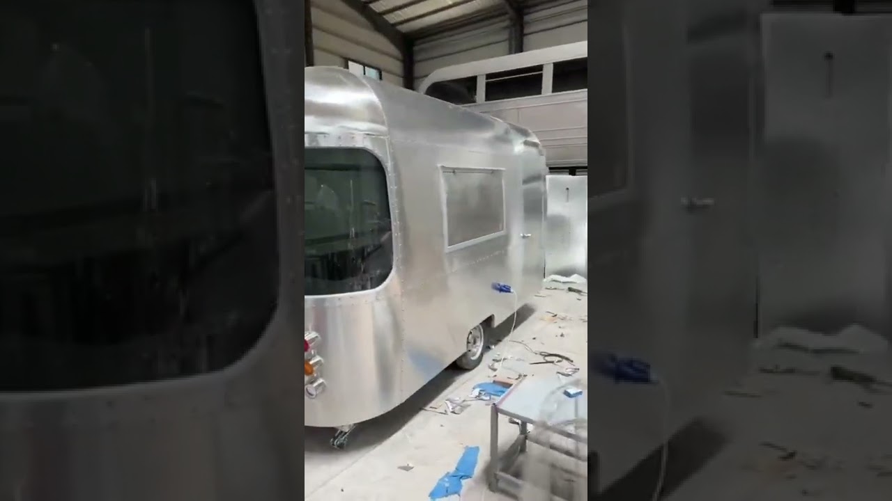 stainless steel camping trailer