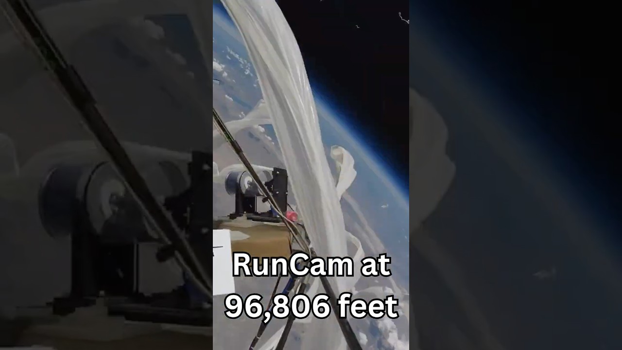 Weather Balloon Exploded at 96,806 Feet with RunCam FPV Camera