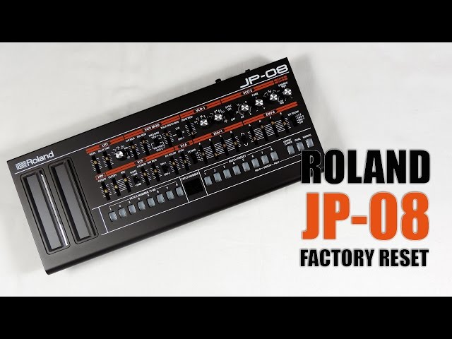 Roland JP-08 factory reset - YouTube