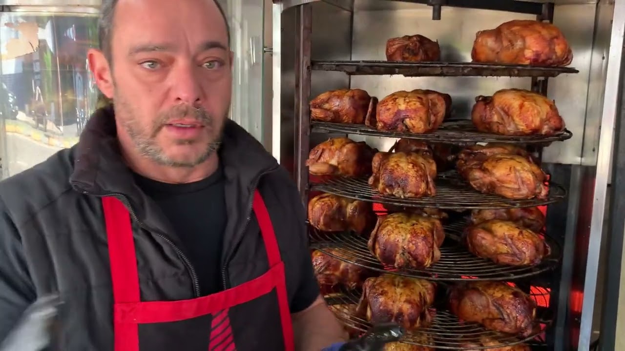 Assador de frango (frangueira vertical) os segredos para o frango perfeito