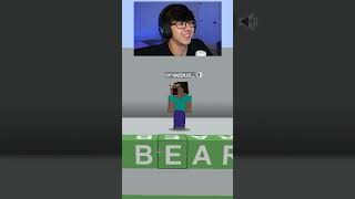 The Most IMPOSSIBLE WORDLE 1V1...😂Minecraft Wordle VS GIRLFRIEND #minecraft #shorts #minecraftshorts