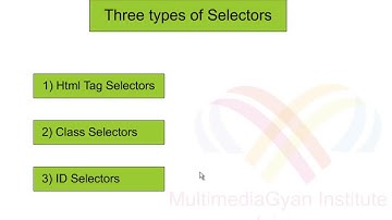 Lesson 09: Types of CSS Selectors  Hindi Video Tutorial