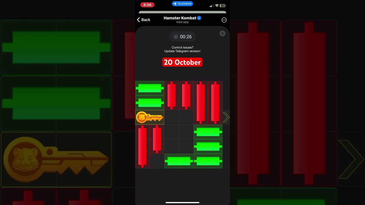 20 October Mini Game 100% Solved !! Hamster Kombat mini game 