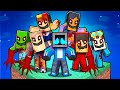 Surviving One Chunk with Cursed Youtubers in Minecraft!