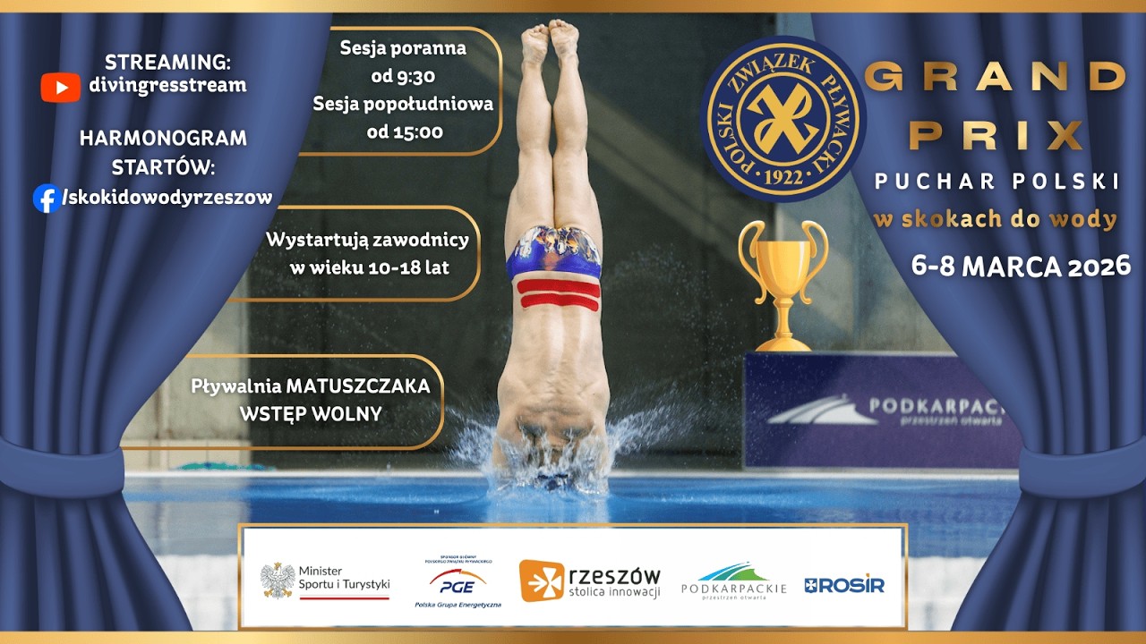 Grand Prix Puchar Polski w skokach do wody 6 marca 2026r.