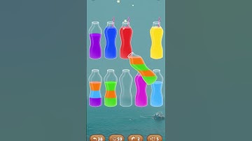 Water Sort Level 222 #watersort #games #watersortpuzzle #shorts  #watersortpuzzlegameplay #asmr