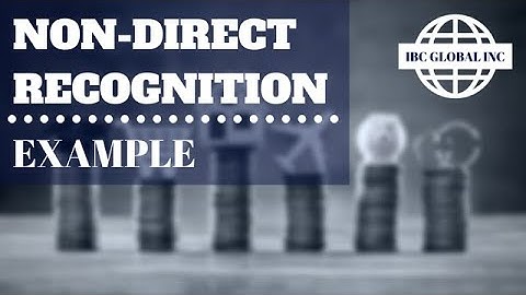 Non- Direct Recognition | An Example