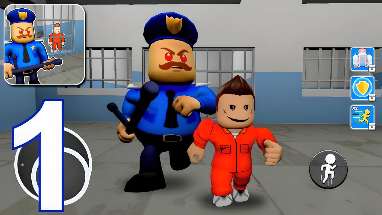 Prison Escape Obby Run -  Full Gameplay Walkthrough Part 1 - Barry Prison Escape (Android, iOS)