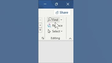 Using the FIND and REPLACE option in Microsoft Word