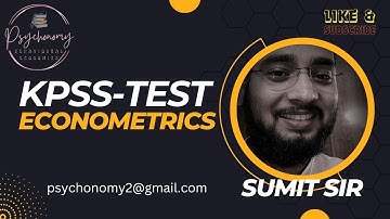 KPSS Insights #statistical #test #econometrics #gate #jam  #economics #ugcnet #net  #jrf Sumit sir