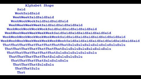 How to Create an Alphabet Shapes in Python using Nested Loops