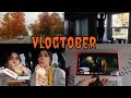 Vlogtober 2022  fall leaves   new curtains  gloomy day  dunkin donuts   new fave show