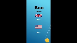 Baa meaning pronunciation and synonyms #Shorts