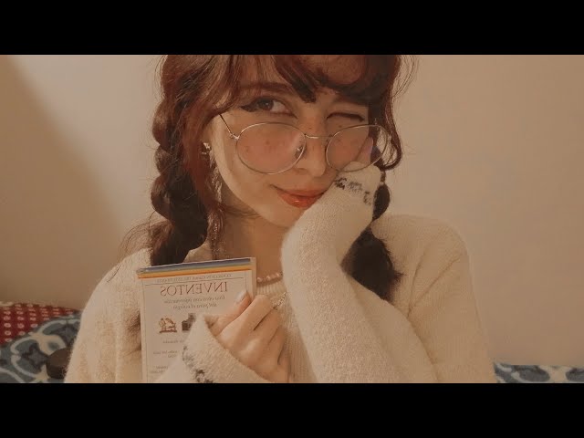 NERD makes you sleep ASMR | soft spoken, close to you, mouth sounds, kiss girl ⋆⭒˚