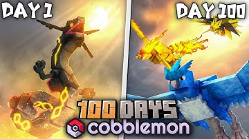 We Survived 100 Days with Flying Type Legendary Pokemon in Cobblemon