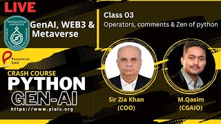 03 class Python Crash Course | Operators, comments and zen of python