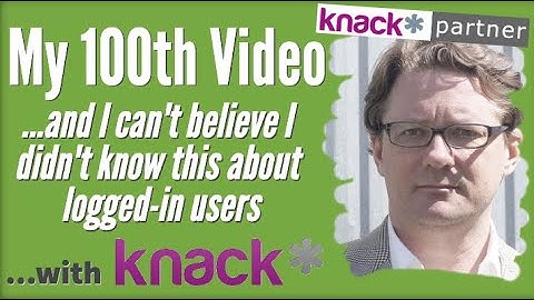 My 100th Knack Database Video and I didn