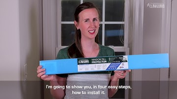 CLAWGUARD Window Sill Protector: Installation