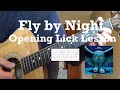 Rush  fly by night  guitar lesson intro  guitar tab