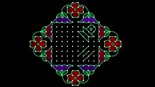 Shivaratri Special Big Rani Design With Colours 18-2-2 Dotschukkala Muggulufestival Rani