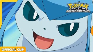 Piplup vs. Glaceon | Pokémon: DP Battle Dimension | Official Clip