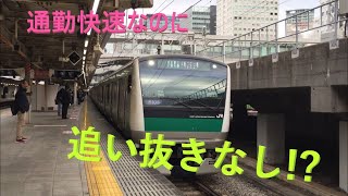 【1日2本】先行列車を一度も抜かさない埼京線通勤快速に乗車してみた
