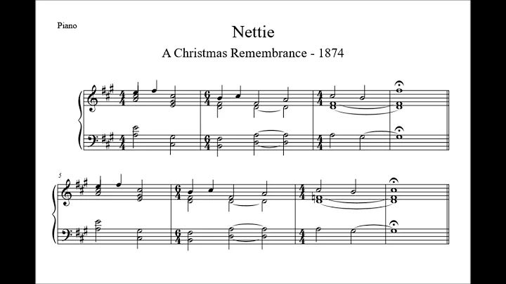 Nettie - A Christmas Remembrance - 1874