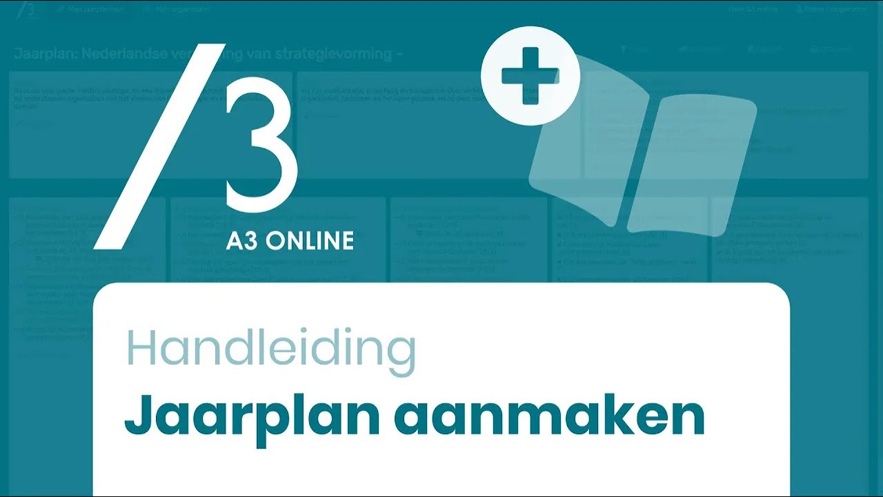A3 online handleiding - Jaarplan aanmaken