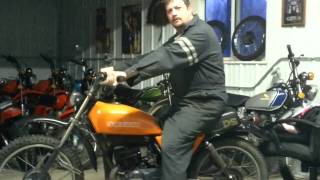 1979 suzuki ds100 start up