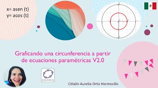 Graficando una circunferencia a partir de ecuaciones paramétricas V2.0 screenshot 1