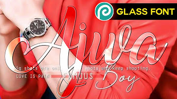 How To Make New Glass Font In Photopea Pixellab - Zarraq Creation