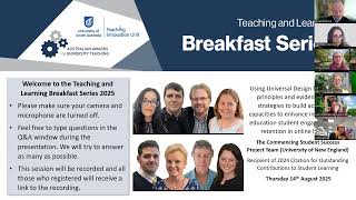 UDL strategies to build capacity to enhance teacher education, student engagement & retention online