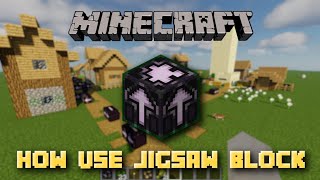 How to use Jigsaw Block in minecraft | Minecraft pe + Java | Hindi - White Clue Gaming