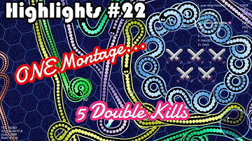 Gulper.io | HIGHLIGHTS #22 - Pulling Off 3 Double Kills in ONE Game