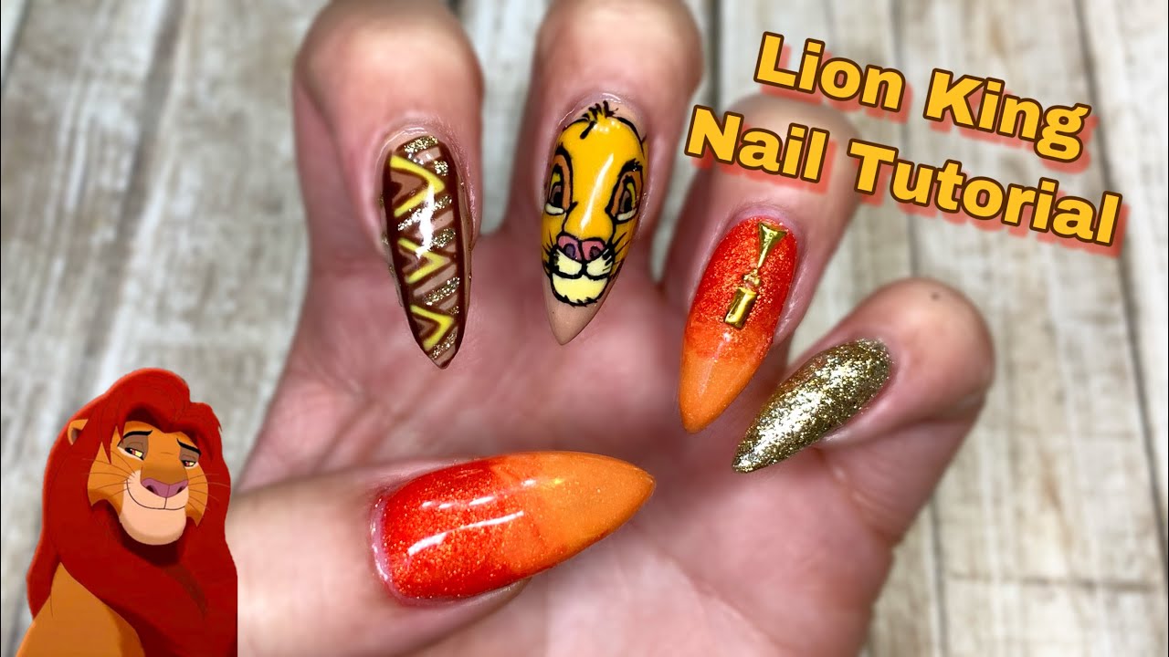 Disney's The Lion King Nail Art | Polish Star - YouTube