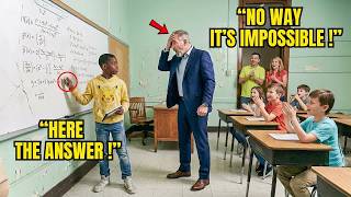 Math Professor Gave Black Student “Impossible”  Problem — Student's Response Made Him Speechless