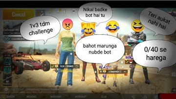 Random RICH PRO PLAYER Call me noob and I challenge for TDM Room 4vs4||PUBG MOBILE