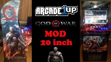 Arcade1up God Of War Mod with a Dell 20 inch monitor!!!