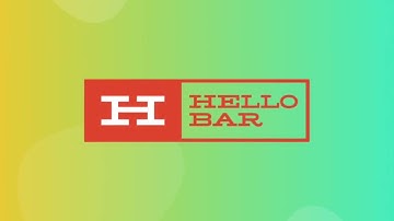 Hello Bar Pop Ups In Action - Demo Tutorial Video