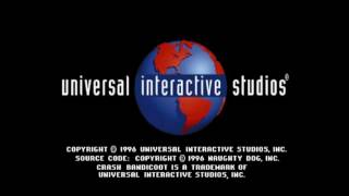 SCEA, Sega, Universal Interactive Studios, Sonic Team, Insomniac Games logos