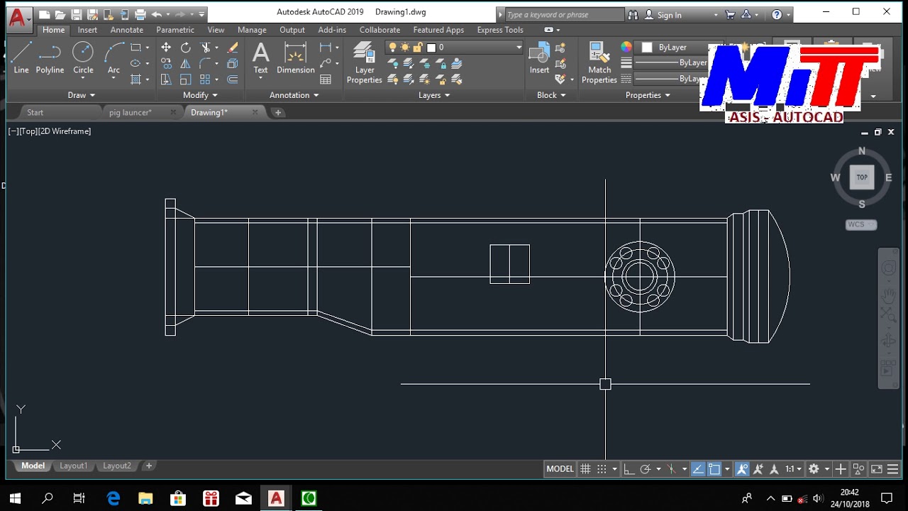 MITT CILEGON TUTORIAL AUTOCAD 11 PIG LAUNCHER YouTube