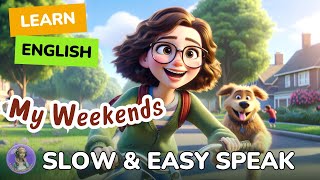 [SLOW] Weekends | Improve your English |Listen and speak English Practice Slow \& Easy for Beginners