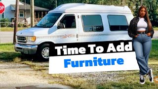 Adding Furniture to My No Build Vanlife Van | MeenasHapppyLife
