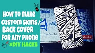 How to make Custom Skins / Back Cover  for your phone ??!! (Redmi Note 3)  #DIY HACKS screenshot 5