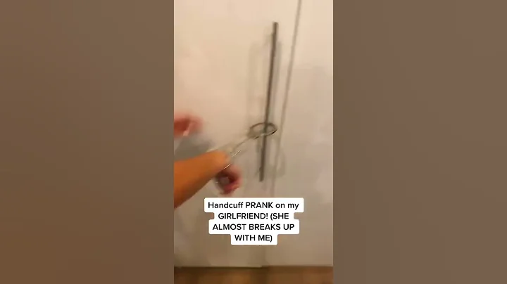 Handcuff prank on my girlfriend   #shorts