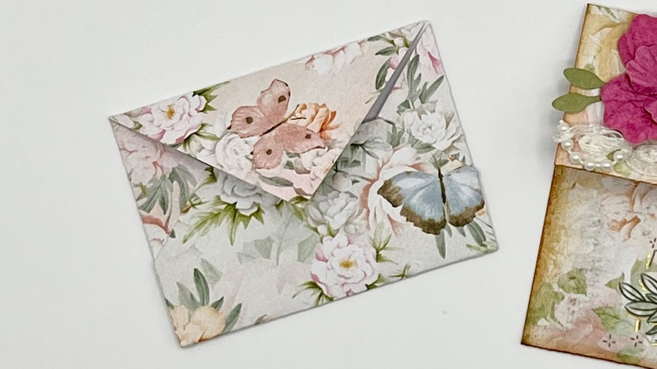 Easy junk journal paper envelope tutorial - YouTube