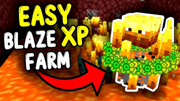 NEW EASY BLAZE XP Farm Minecraft Bedrock 1.21+!