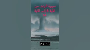 سورة الرعد من الآية 8 إلى الآية 14 #shortvideo