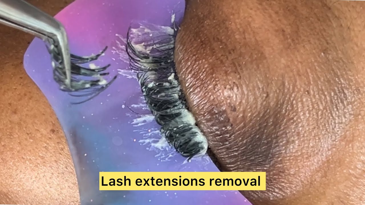 Remove Lashes How to remove eyelash extensions | eyelash removal tutorial | eyelash ...